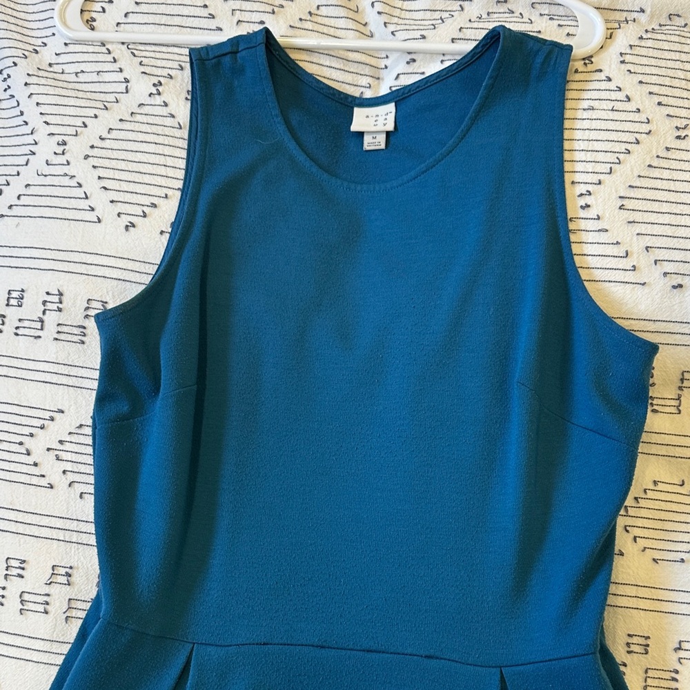 Sleeveless Teal Dress